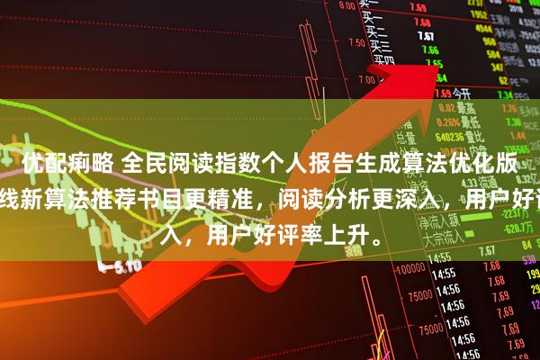 优配痢略 全民阅读指数个人报告生成算法优化版本正式上线新算法推荐书目更精准，阅读分析更深入，用户好评率上升。